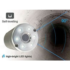 UKIC 50mm Self-Levelling Drain Inspection Camera System with 9 inch TFT Colour Screen