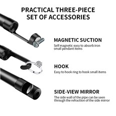 Inspection Endoscope 5.5mm Handheld Dual Lens  Waterproof 1080P HD Borescope Camera with 5inch IPS Screen