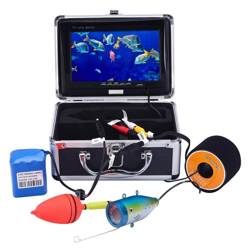 Underwater Fishing Camera, Fish Finder, Rod Reel, Colour Monitor