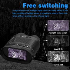 Digital Night Vision Binoculars with FHD 1080P IR Video Photo Camera Recorder