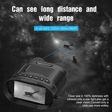 Digital Night Vision Binoculars with FHD 1080P IR Video Photo Camera Recorder