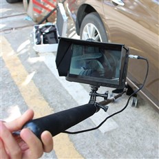 Under Vehicle Inspection System with 5MP Flexible Pole and Trolley Mounted Tray Cameras 7inch screen