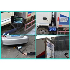 Under Vehicle Inspection System with 5MP Flexible Pole and Trolley Mounted Tray Cameras 7inch screen