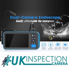 UK Inspection Camera 8mm Dual Lens Cavity Camera and Endoscope with 4.5 inch HD IPS Colour Screen MS450