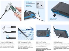 UK Inspection Camera 8mm Dual Lens Cavity Camera and Endoscope with 4.5 inch HD IPS Colour Screen MS450