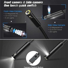 UK Inspection Camera 8mm Dual Lens Cavity Camera and Endoscope with 4.5 inch HD IPS Colour Screen MS450
