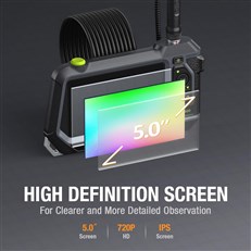 INSPECTION CAMERA WITH 5-INCH HD SCREEN 9.5mm dual lens – 5 metres