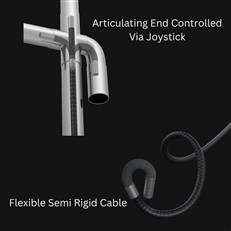 4 way Articulating Pro Joystick Inspection Camera with 5-Inch Screen