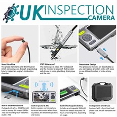 UK Inspection Camera Cavity Endoscope with 5mm Dual Camera Probe and 5 inch HD IPS Colour Screen NTS500B