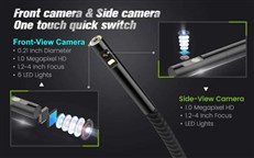 UK Inspection Camera 5.5mm Dual Lens Cavity Camera and Endoscope with 5 inch HD IPS Monitor NTS500