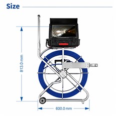 Weatherproof 100m Drain Inspection Camera System