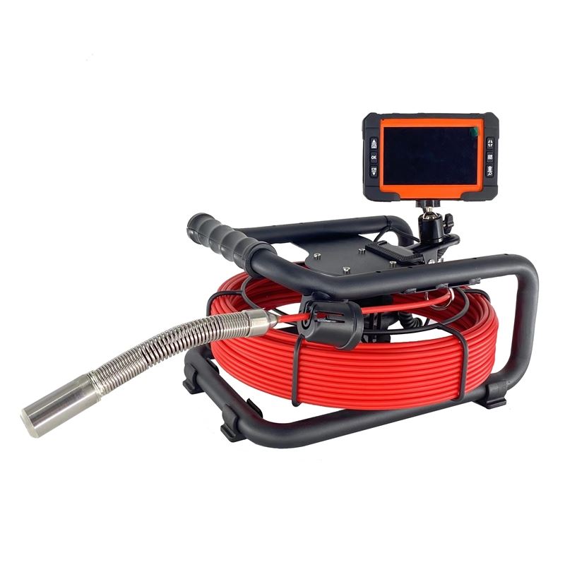 Drain-Tek Waterproof Sewer Pipe and Drain Inspection Camera System with 30m  Push Rod Cable and 21mm Camera