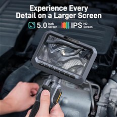 Teslong Two-Way Articulating Borescope 5.5mm with 5 Inch IPS Screen