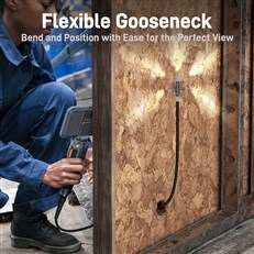 Teslong Two-Way Articulating Borescope 5.5mm with 5 Inch IPS Screen