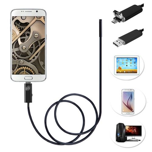 USB Inspection Borescope Camera for Windows and Smartphones 2 in 1 OTG