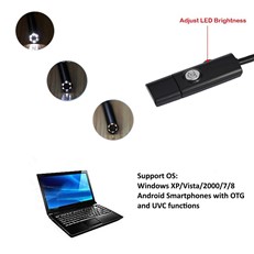 USB Inspection Borescope Camera for Windows and Smartphones 2 in 1 OTG