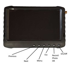 Headset Mounted Wireless Inspection Camera with 5" DVR Monitor