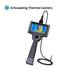 Thermal Imaging Endoscope with 2m Probe, 16.5mm Camera, 6" Touchscreen & 4-Way Articulation